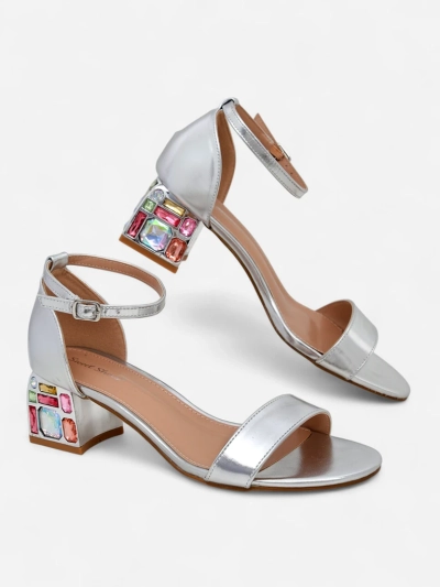 Женские сандалии Royalfashion с декоративными каблуками Ballou