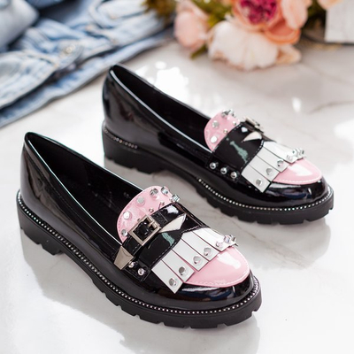 Black moccasins with Gwadalaha ornaments - Footwear