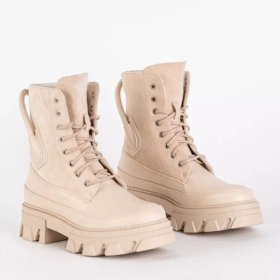 OUTLET Insulated women's beige bags Emilla - Footwear