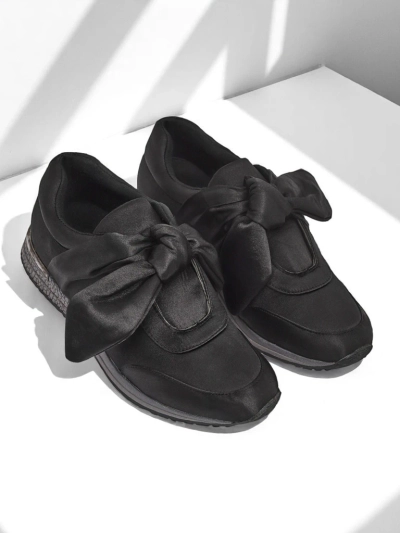 Royalfashion Women's Sneakers with Bow Socca