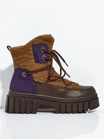 Women's ankle boots with fur Cindora