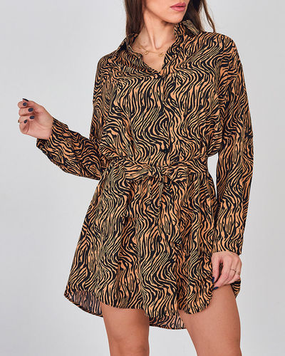 Royalfashion women's mini dress in a'la zebra pattern