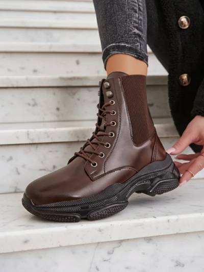 Royalfashion Women's work style ankle boots Ronoppa
