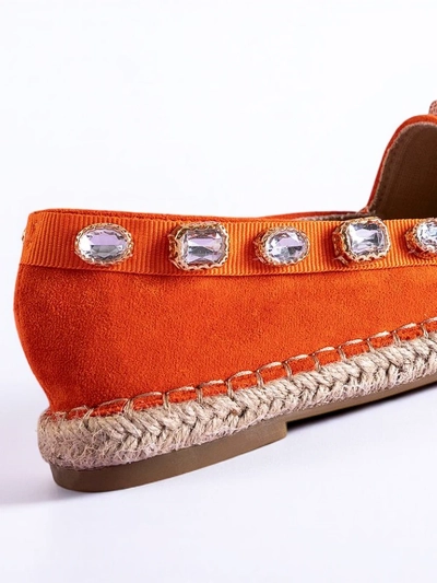 Oranžas sieviešu espadrilas ar Wamba kristāliem - Apavi