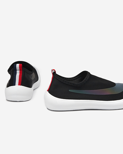 OUTLET Melnas sieviešu uzvelkamas kedas Lerick - Footwear