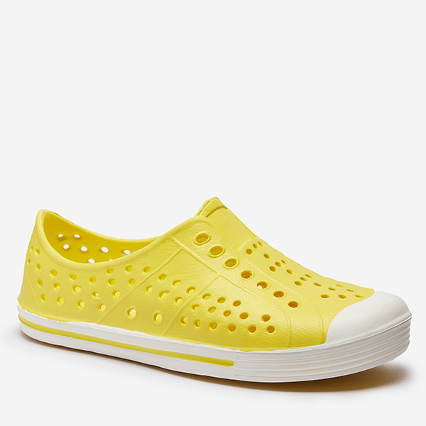 Yellow openwork children's rubber sneakers Jiteri - Footwear