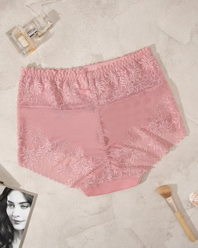 Royalfashion Delicate maxi panties in pink PLUS SIZE