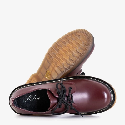 OUTLET Maroon women's shoes from Shulli - Footwear