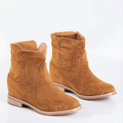 Eliana Ecological Suede Wedge Ankle Boots