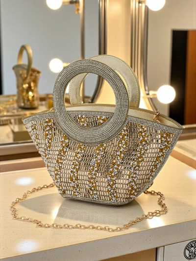 Väike naiste käekott tsirkoonidega Sparkle Queen