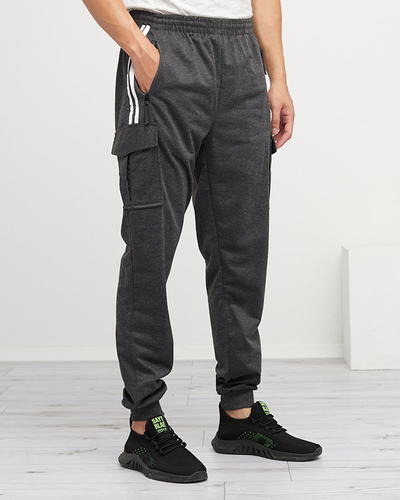Dark Gray Men's Sweatpants - Clothing