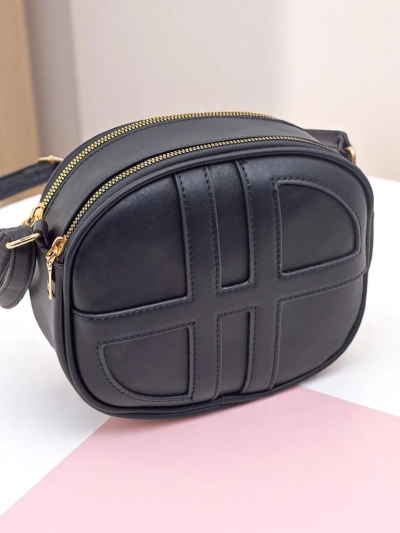 Royalfashion Small round women's handbag made of eco leather Riva Circle