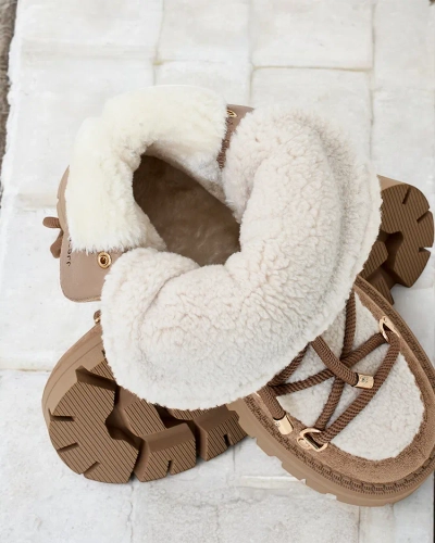 Royalfashion Lozin sieviešu sniega zābaki ar mežģīnēm