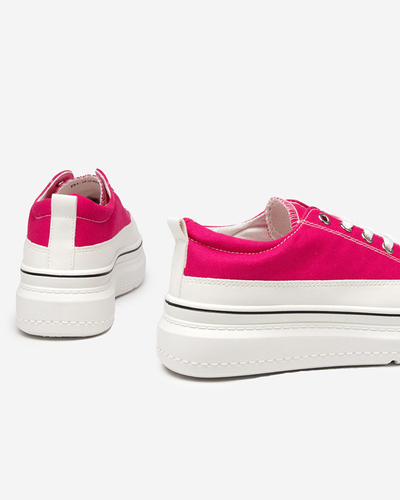 Fuchsia women's sneakers on the platform Veritar - Footwear