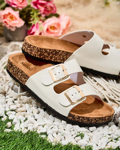 Royalfashion Women's Rolotta flat sole flip-flops