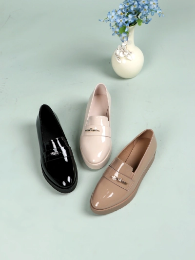 Royalfashion Women's patent loafers Arefel