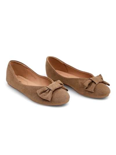 Royalfashion Women's ballerinas with a bow Abroes