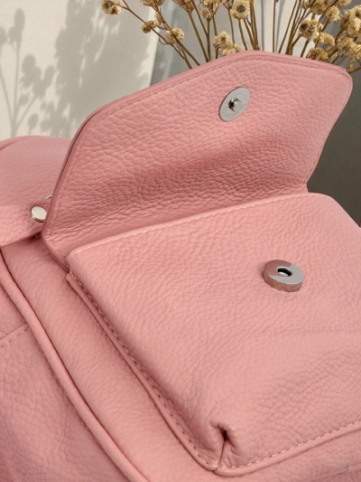 Plecak damski Ariadne Rosa Królewska Moda ze skóry ekologicznej 25x25 cm