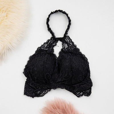 Melns mežģīņu krūšturis - Apakšveļa