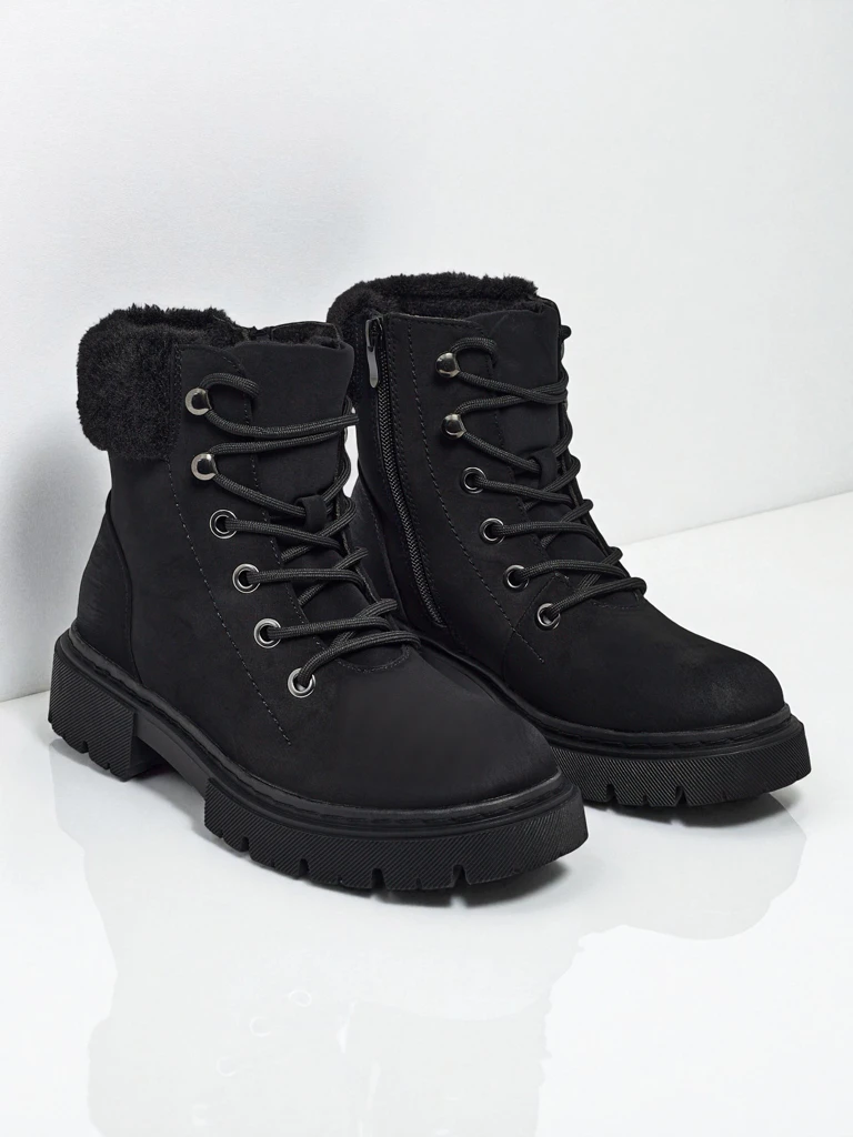 Женские ботинки-траперы с мехом Tessara