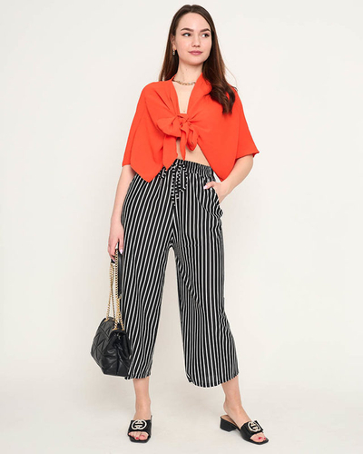 Women's orange short cape - Clothing