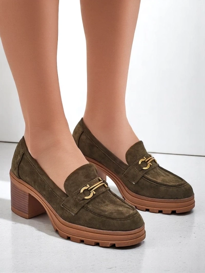 Royalfashion Женские туфли-мокасины на каблуке Tollinge