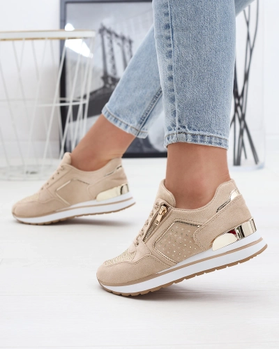 Women's sports shoes in light brown color Vlindere - Footwear