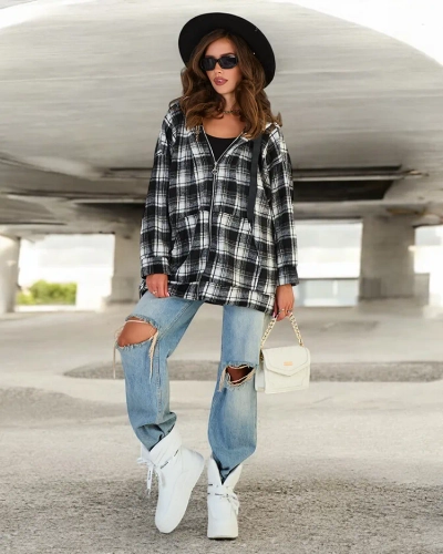 Женское пальто рубашечного типа Royalfashion