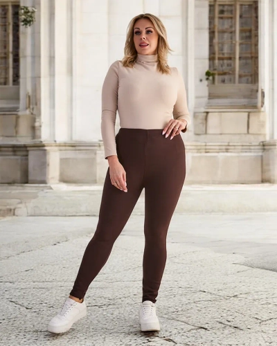 Royalfashion Женские утепленные брюки-треггинсы PLUS SIZE