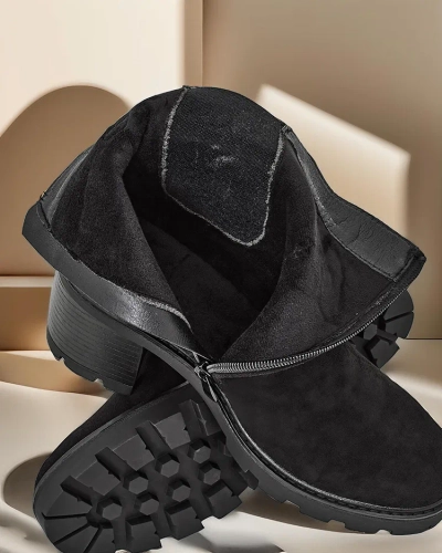 Royalfashion Eko-velveta sieviešu ķēdas zābaki uz apstākļa Weggis
