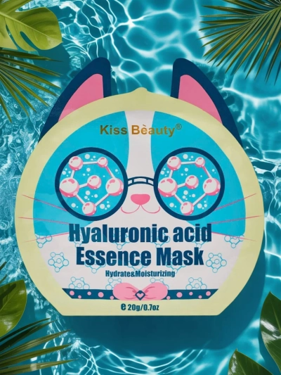 Sheet face mask cat with hyaluronic acid – moisturizing