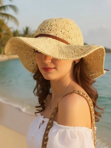 Royalfashion Women's Straw Hat Bow Belle