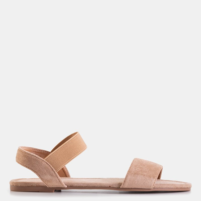 Brown women's eco-suede Sprandu sandals - Footwear