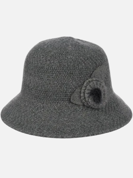 Kapelusz damski melonik z ozdobą Ella Mae