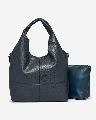 Royalfashion Navy blue women's shopper bag