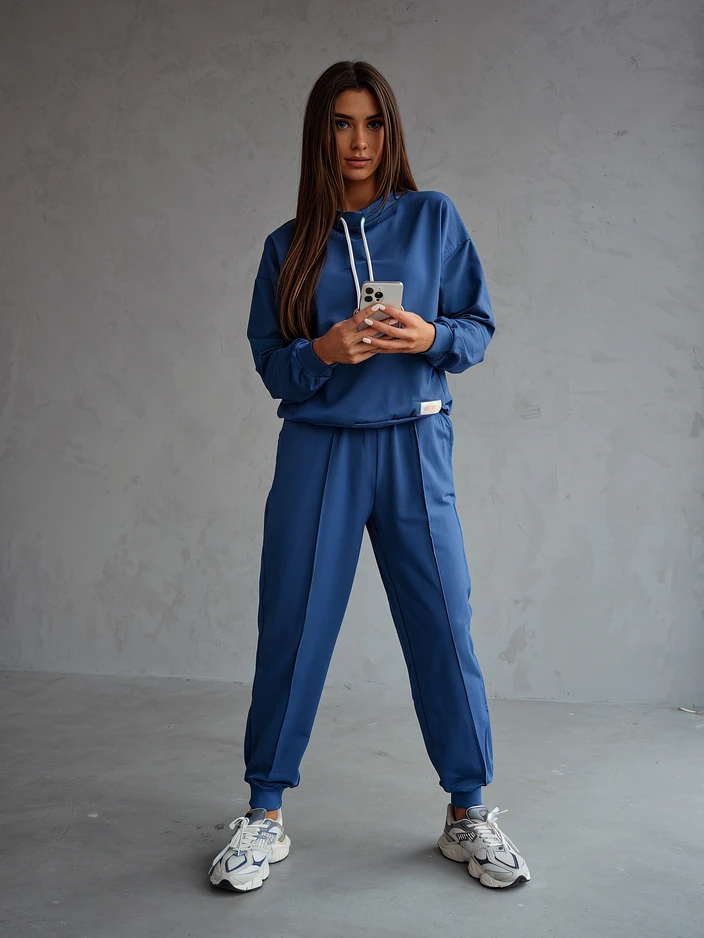 Royalfashion Женский хлопковый повседневный комплект