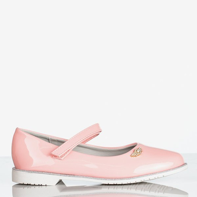 Pink varnished ballerinas for the girl Kandi - Footwear 1