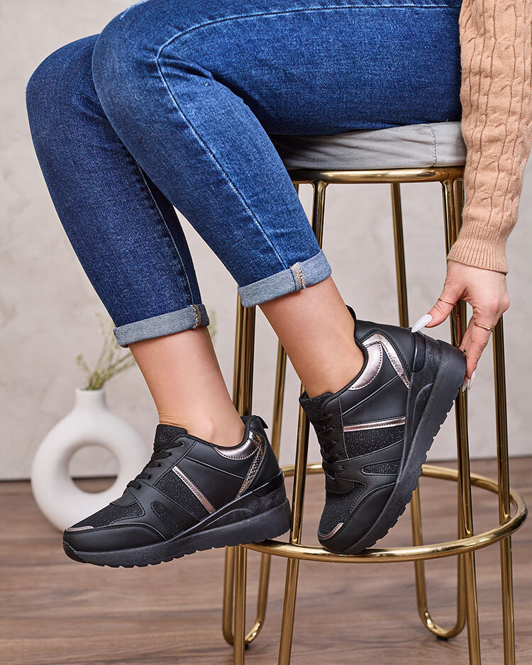 Royalfashion Бежево-коричневые женские спортивные кроссовки на платформах Lacyrllia