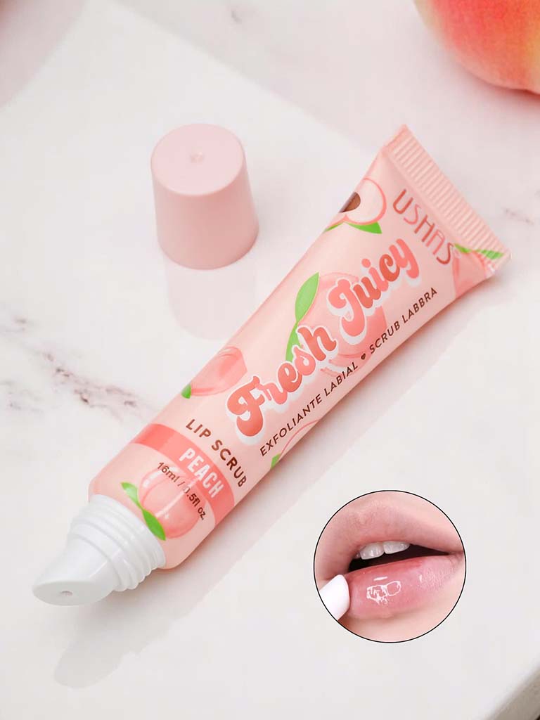 Peach lip exfoliator