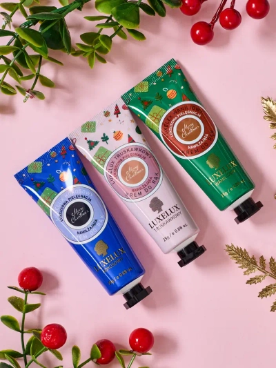 Luxelux Ziemassvētku roku krēmu komplekts no botāniskās esences sērijas 25g
