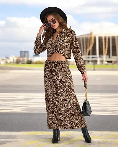 Royalfashion Sieviešu komplekts ar rakstu