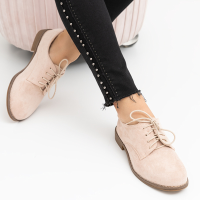 Пудровые женские полуботинки Bluzzi