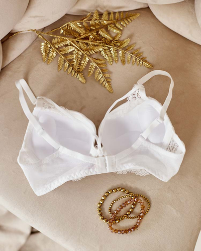 Royalfashion Women's bra decorated with lace and straps