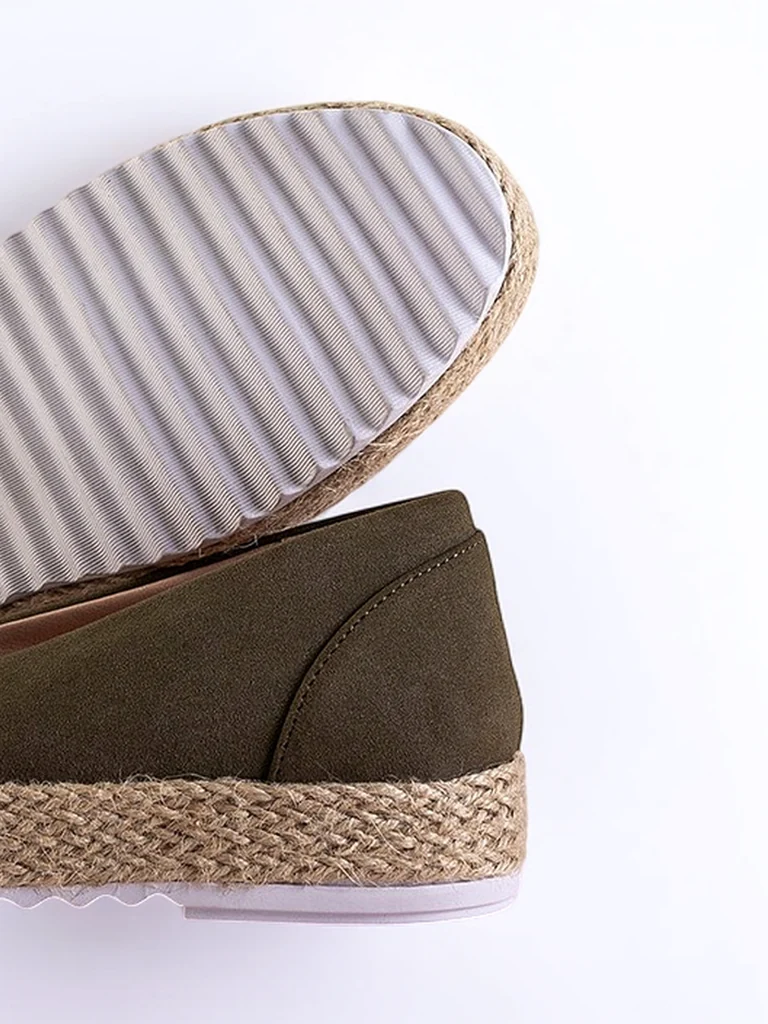 Zaļas sieviešu espadrilles Nuhente camo - Apavi