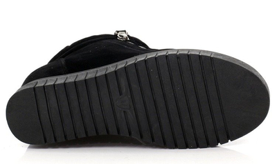 Czarne sneakersy na koturnie Easy - Obuwie