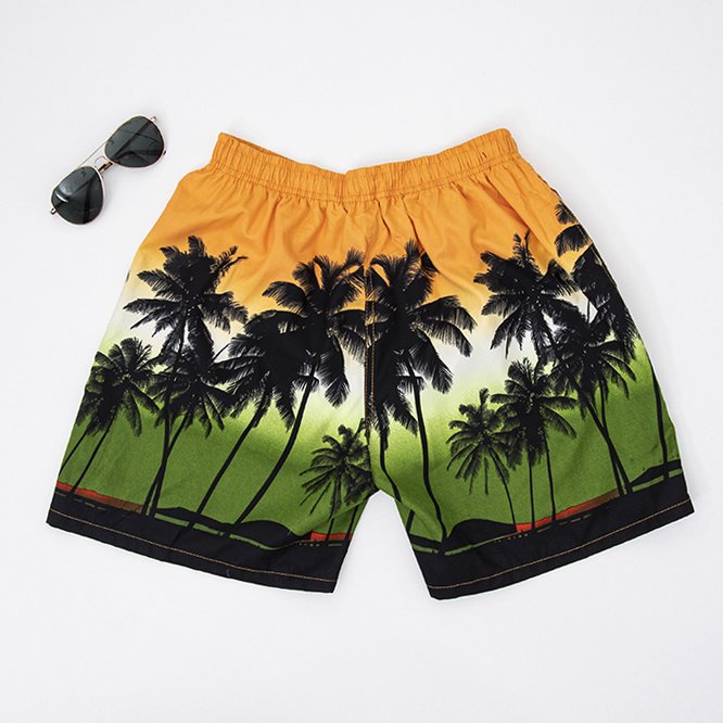 Orange men's sports shorts - Clothing