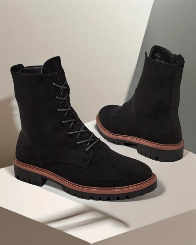 Royalfashion Women's Lace-up Ankle Boots Gosop