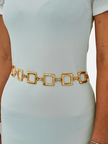 Royalfashion Women's metal decorative belt