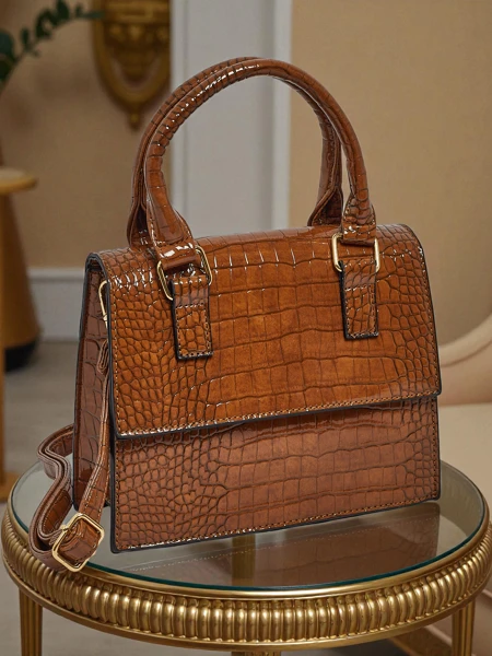 Borsa piccola da donna in pelle eco verniciata Veluna