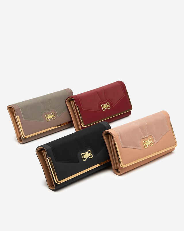 Brown ladies' large wallet - Accessories